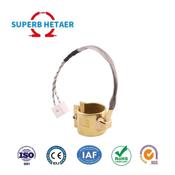Sealed Brass Nozzle Band Heater For Plastic Machinery